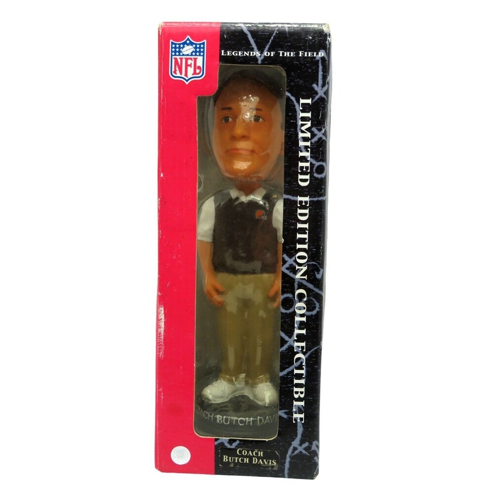 NFL Cleveland Browns Legends of the Field Coach Butch Davis Bobblehead Limited